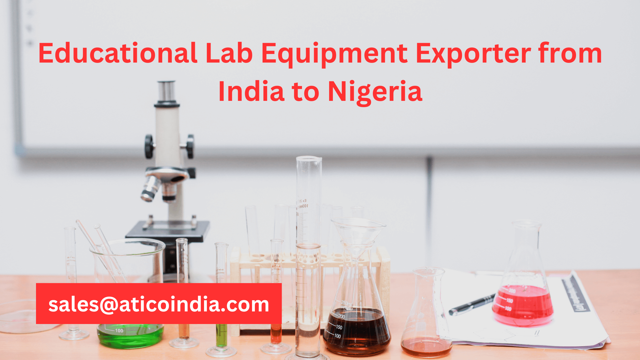 Educational Lab Equipment Exporter from India to Nigeria