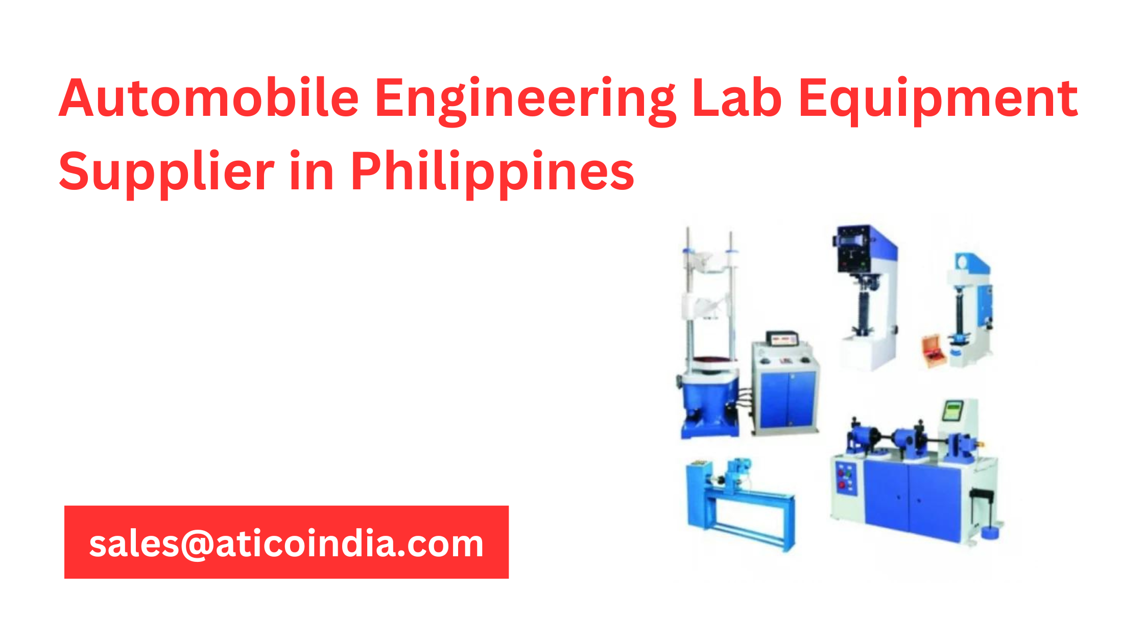 Automobile Engineering Lab Equipment Supplier in Philippines