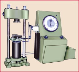 Compressive testing machine with printer