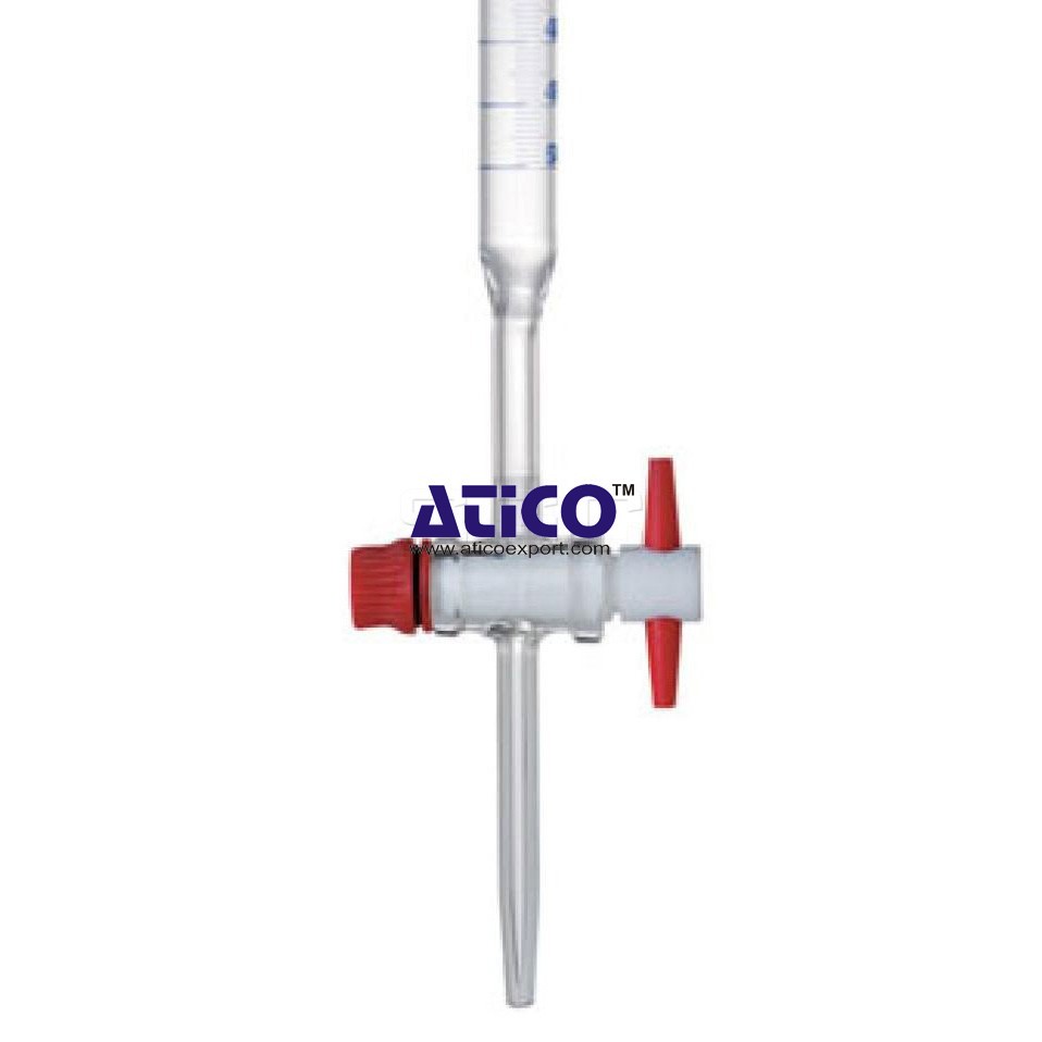 Burette, With Straight Bore PTFE Stopcock 
