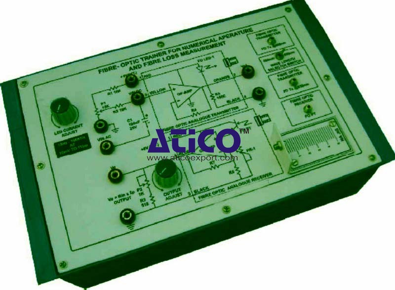 Fibre-Optic Trainer for Numerical Aperature and Fibre Loss Measurement