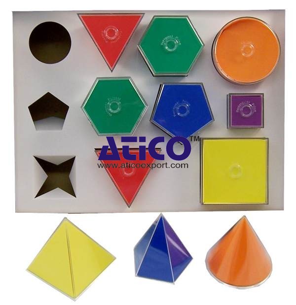 Folding 2D-3D Geometric Solids