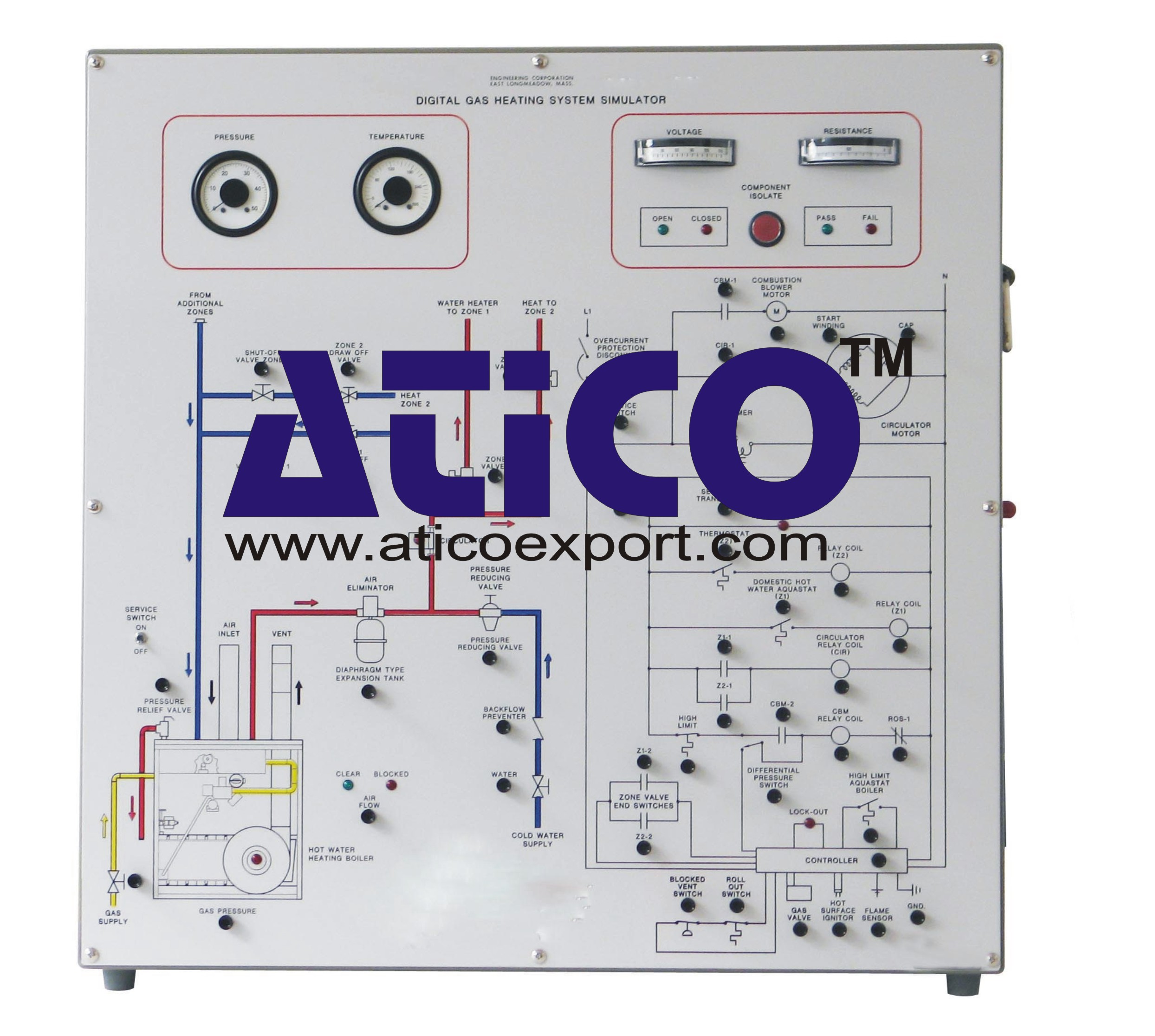 Gas Heating System Simulator W - Computer
