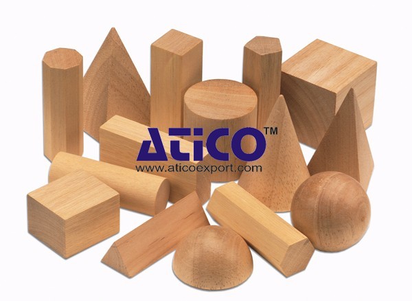 Hardwood Geometric Solids