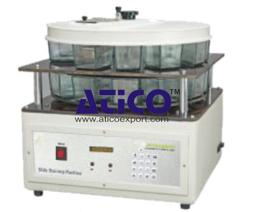 Microprocessor Controlled Slide Staining Machine