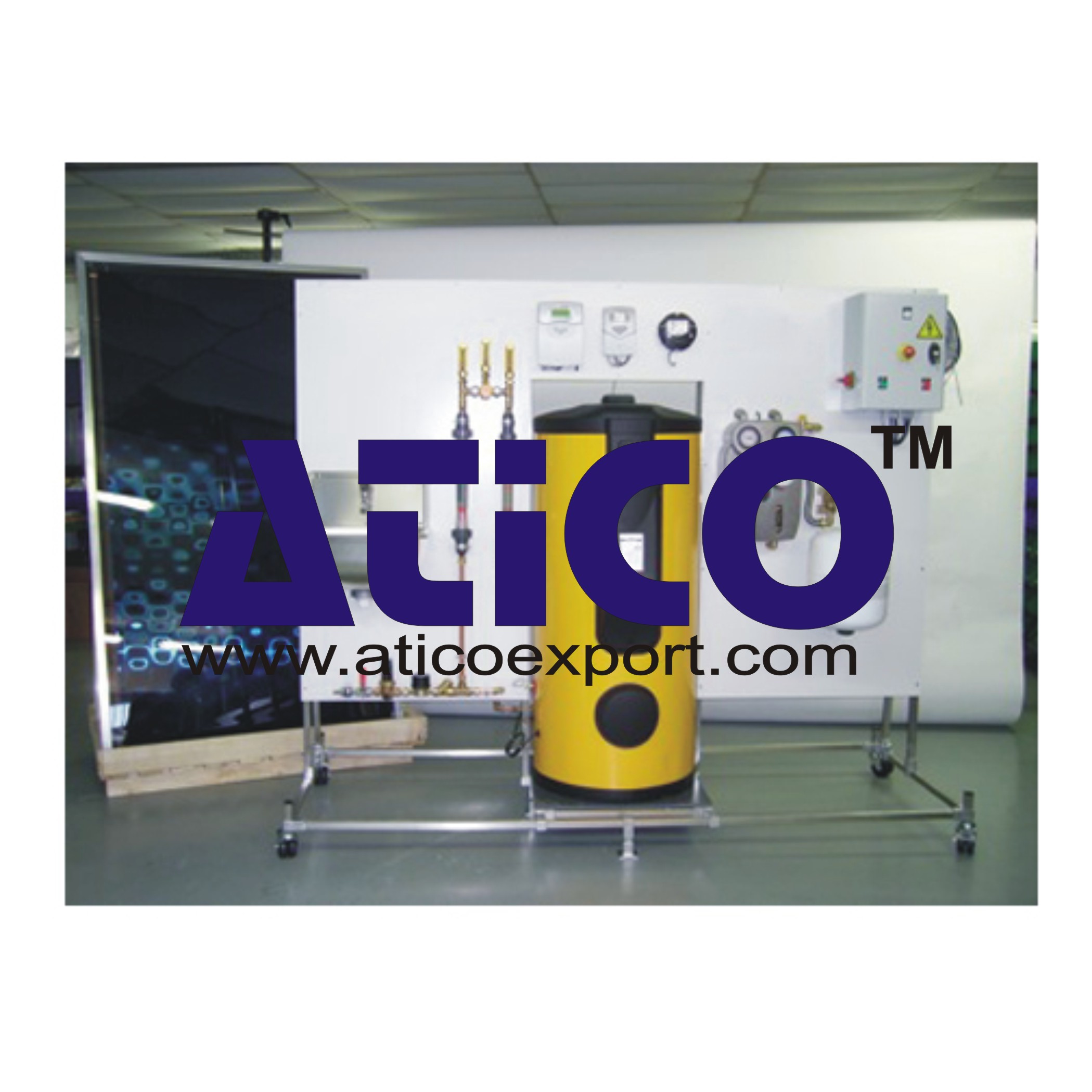 Solar Water Heating For Education (2 Differents Panels)
