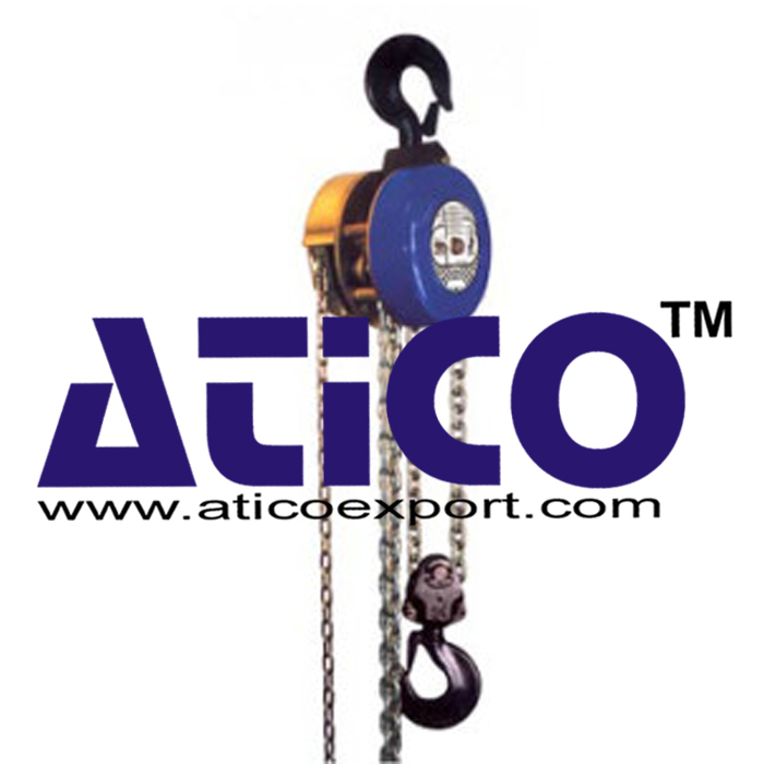 Triple Spur Gear Chain Pulley Block